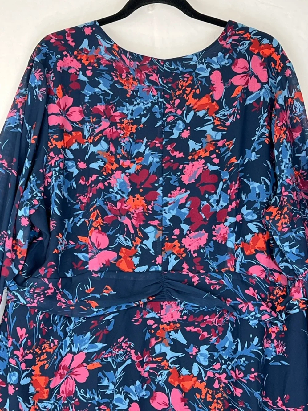 Standards & Practices Carter Dark Floral Asymmetrical Maxi Dress 2X NWT Romantic